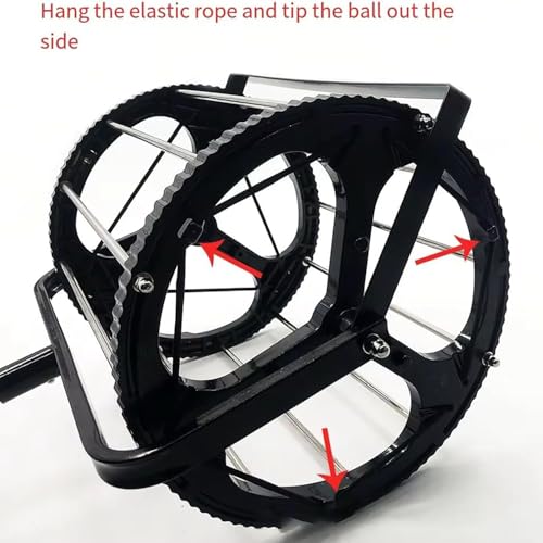 Colector de pelotas de tenis rodillo telescópico altura ajustable capacidad 55 pelotas entrenamiento tenis