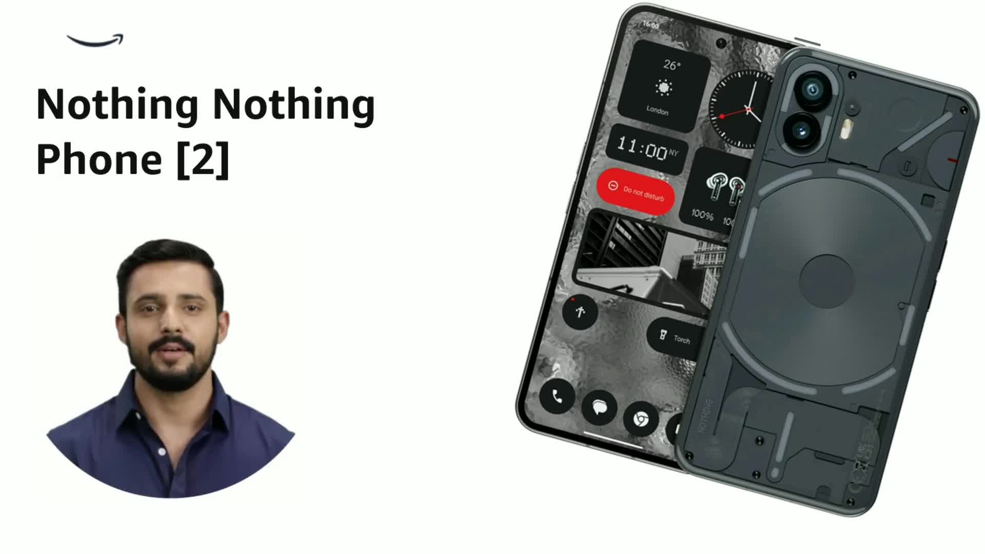 Refurbished) Nothing Phone (2) 5G (Dark Grey, 12GB RAM, 512GB