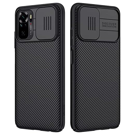 Capa de proteção de câmera SZAMBIT para Xiaomi Mi, com capa de câmera deslizante,[anti-riscos] Capa de policarbonato rígido à prova de choque ultrafina e elegante (Mi 10T Pro/10t)