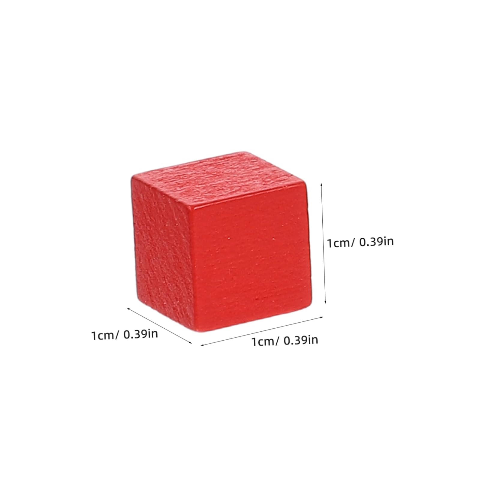 jojofuny 100pcs Wooden Square Blocks Craft Cube Set Blocks Building for Boys and Girls Activity Cube