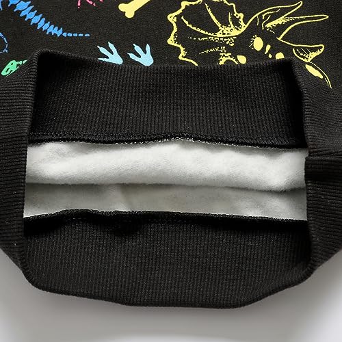 Image of Popshion Toddler Boys Sweatshirt Cotton Lightweight Kids Winter Warm Sweater Crewneck Pullover Tops