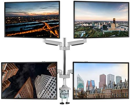 Amazon.com: TechOrbits Universal Desk Mount for Quad Monitor - Fits ...