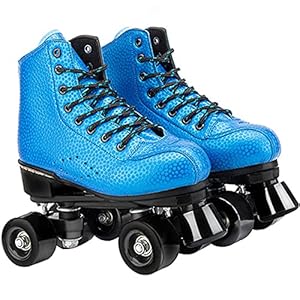 Rolschaatsen Voor Kinderen – Dubbele Rijwielen Hoge Rolschaatsen Pu-wielen Perfecte Indoor Buitenrolschaatsen Voor…