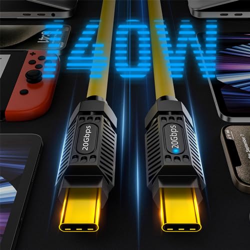 Cable USB-C USB4 Flexible Ultra Soft 200CM 20Gbps 140W miniatura 4