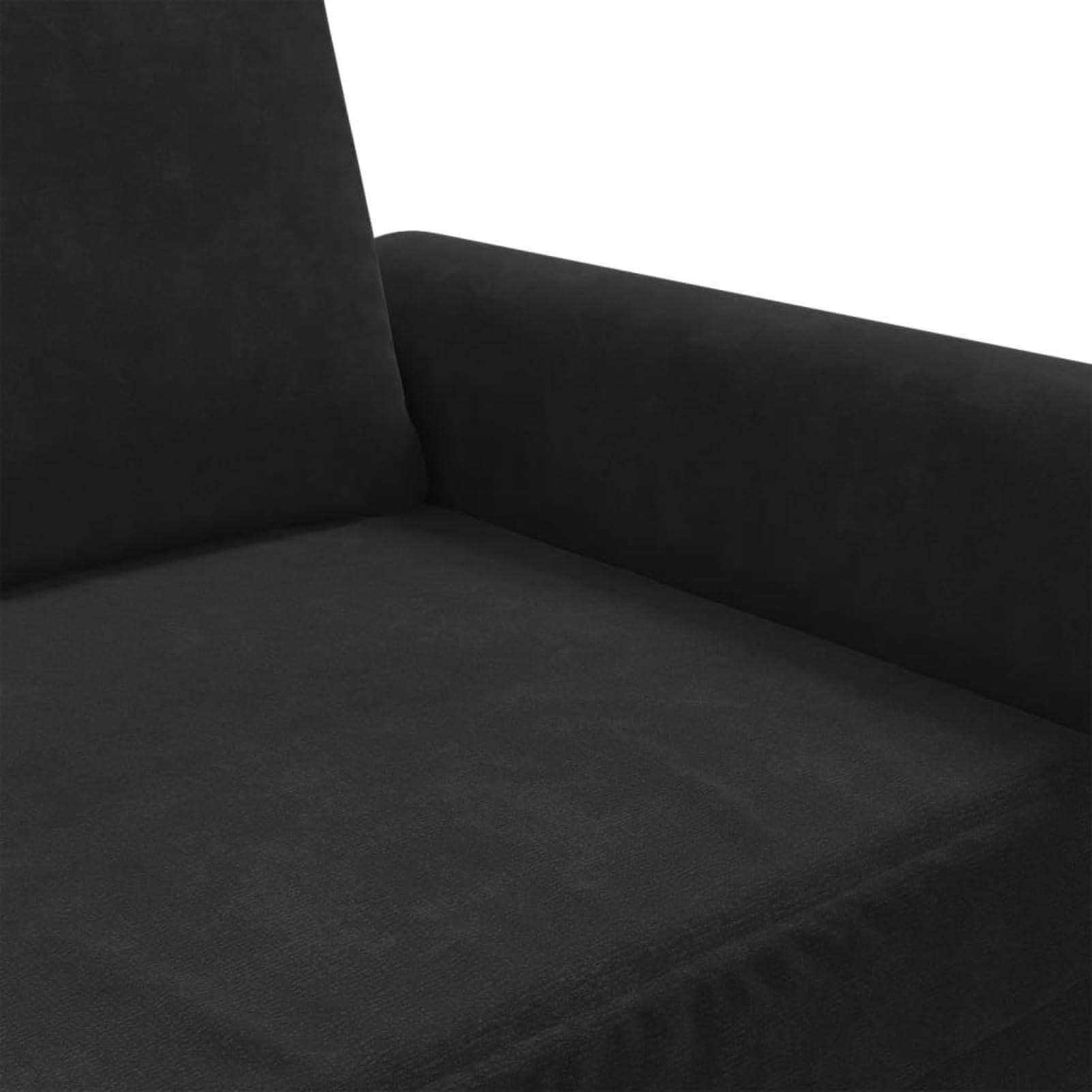 Divano a 3 Posti Nero 180 cm in Velluto,Divano da Soggiorno,Divano a 3 Posti,Divano Moderno,Divanetto da Salotto Moderno-359544