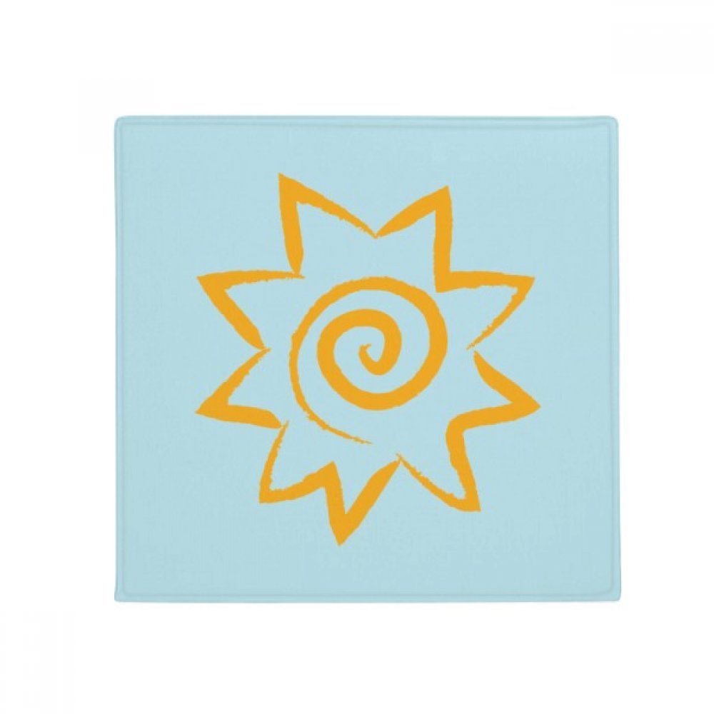 Tapis déco soleil jaune 80cm idée cadeau maison et cuisine