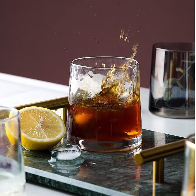 Image of Premium 280 ML Water & Juice Drinking Glasses Set of 6 Vintage Glassware Set for Juice, Cocktail, Mocktail,Whisky All Beverages Everyday Uses for Gift (6, MT-22)