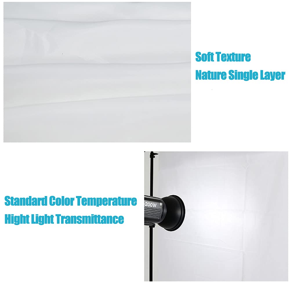 RENIAN Tissu diffuseur de photographie 3 x 1,5 m en nylon pour éclairage boîte à lumière, tentes, panneau