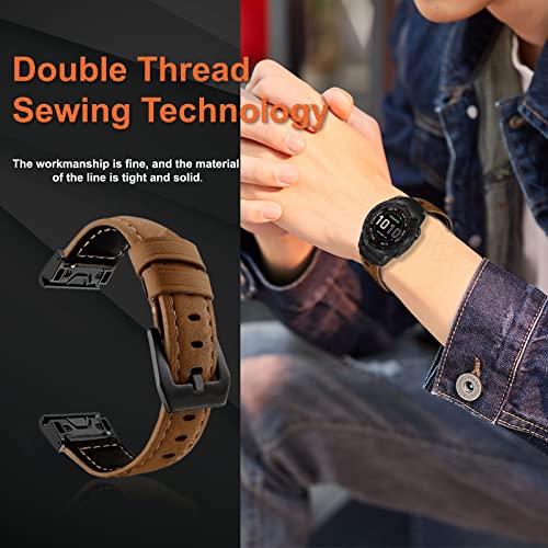 LanQii 22mm QuickFit Cinturino in Pelle