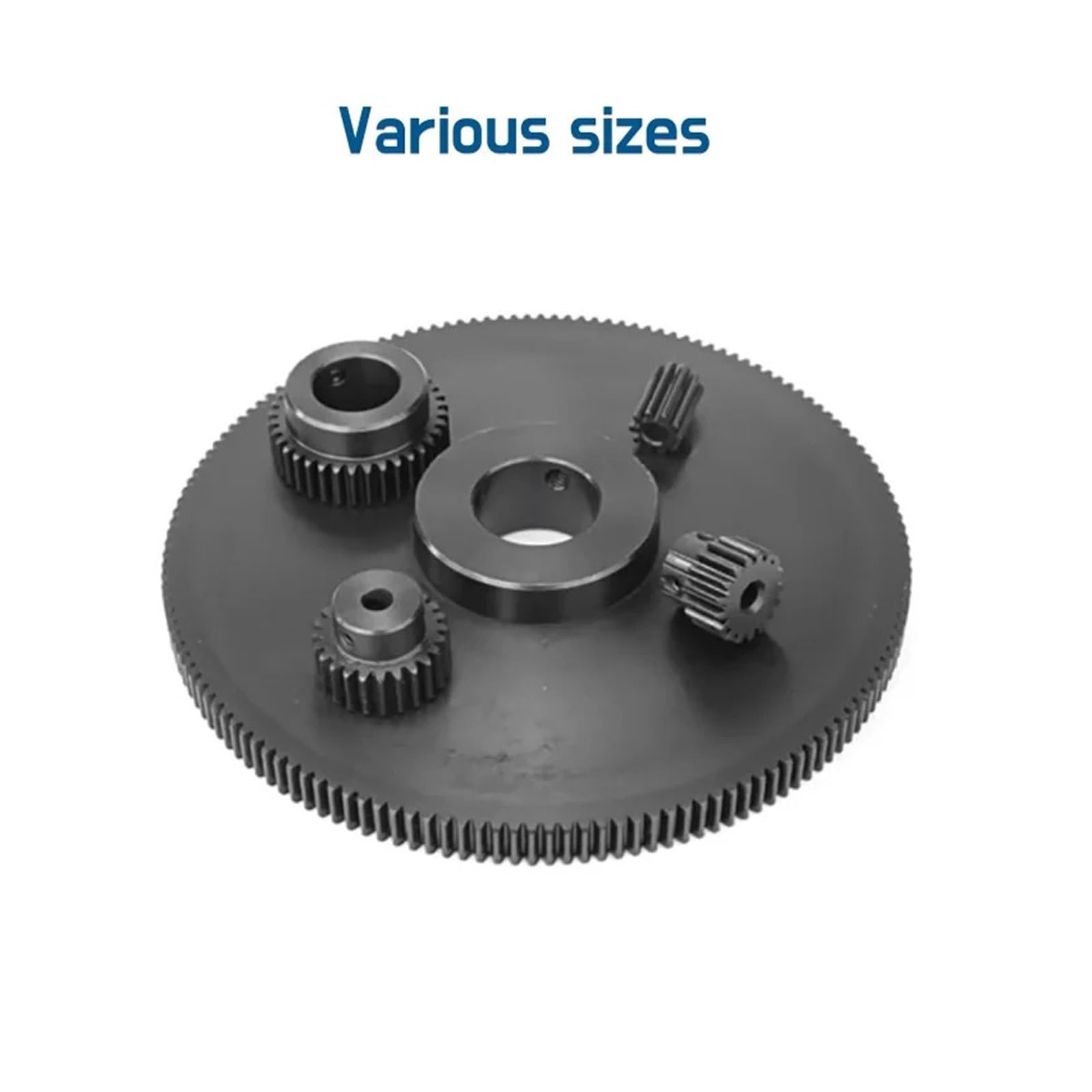 Engrenage de transmission en acier 45#, 1 mod., 1M, 15/16/17/18/20/24/25/30/35 T, pignon convexe avec alésage étagé de 4 à 15 mm(6.35mm,20 Teeth-2pcs)