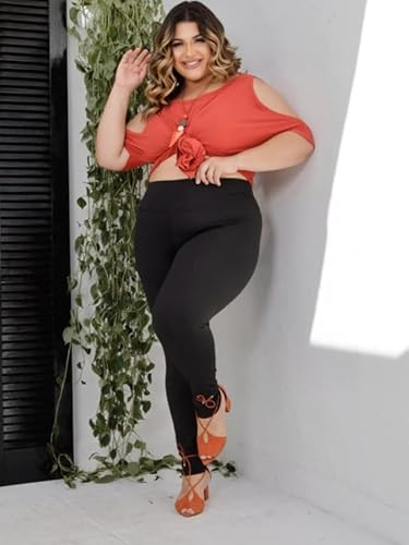 Calça Leg Legging Plus Size Forrada Flanelada Peluciada Feminina Academia Cintura Alta Empina Levant