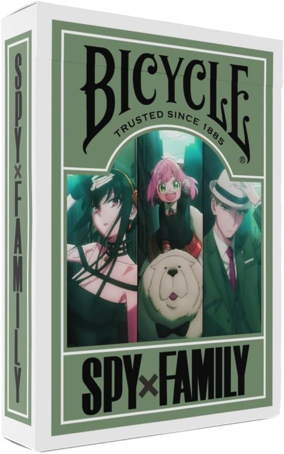 Bicycle Spy Family Collectible Standard 52 Deck of Cards, Poker Size, Anime Cartoon Gifts, Family & Kids Card Game Night