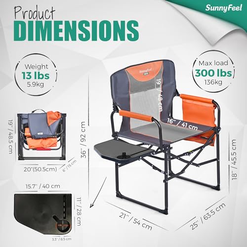 SUNNYFEEL Oversized Camping Directors Chair AC3008K の商品画像 2