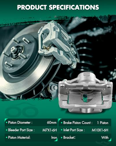 Image of SCITOO Front Left Brake Caliper With Bracket 19B7502 Fit For Lexus For ES250 2021-2023,For ES300h 2019-2023,For ES350 2019-2023,For Toyota For Avalon 2019-2022,For Camry 2018-2023,For RAV4 2019-2023