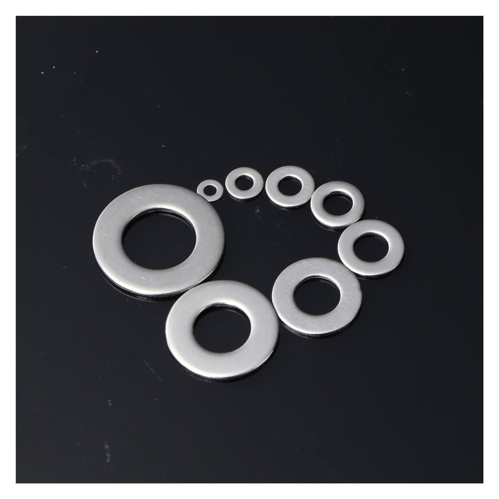 Assortiment de rondelles plates Jeu de rondelles en acier inoxydable, 1010 pièces, M2 M3 M4 M5 M6 M8 M10 M12, plates, anneau uni, Kit d'assortiment joints