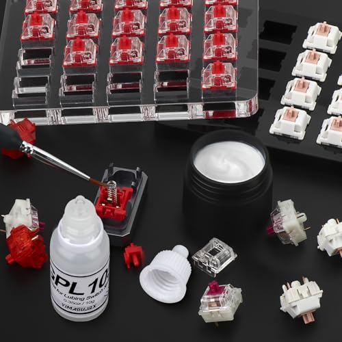 Image of GPL 205 G0 and GPL 105 for Mechanical Keyboard Switches Lube and Springs, Keyboard Switch Lube Grease (Both are 10g / 0.35oz
