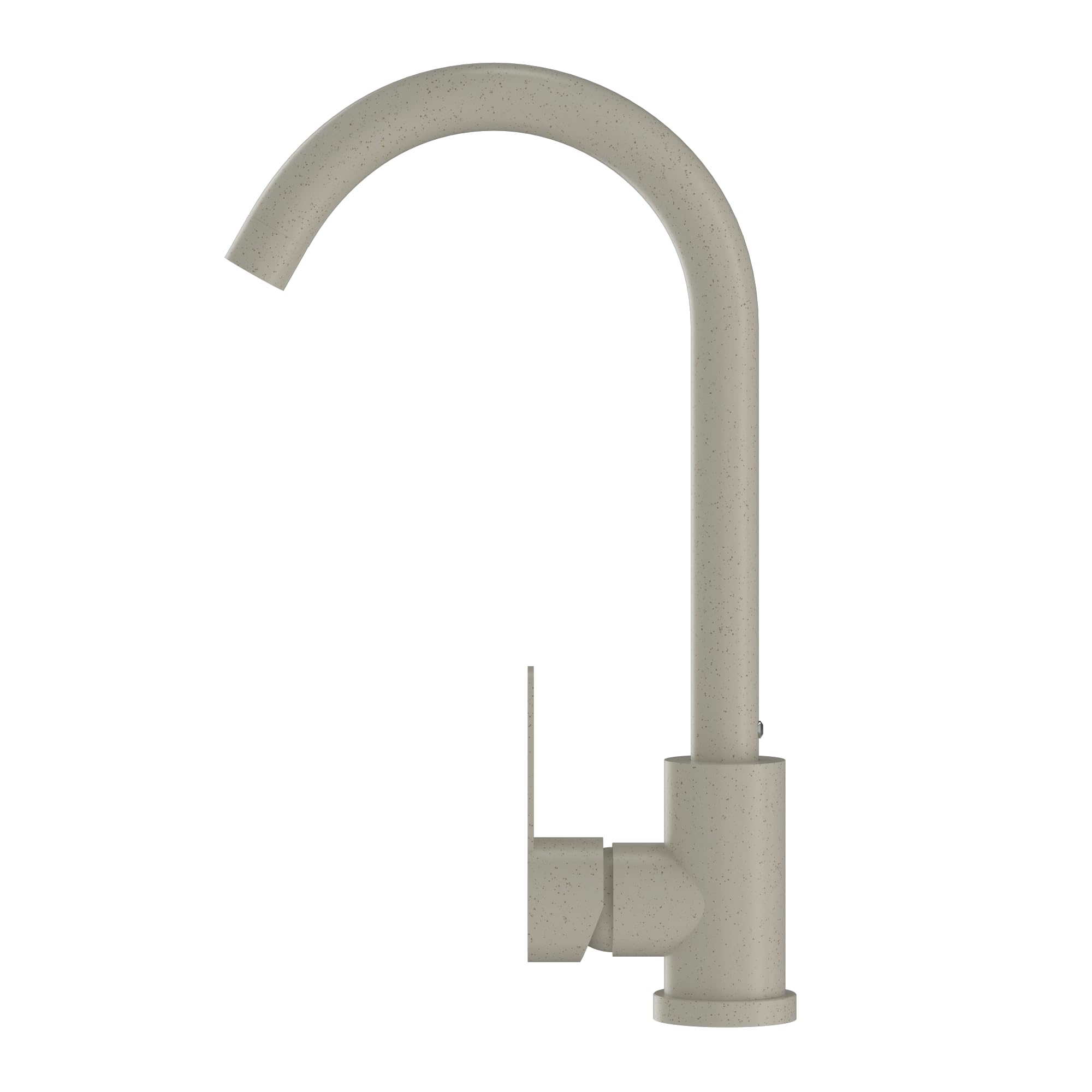 Granitan PRESTIGE - Rubinetto da cucina con beccuccio girevole a 360°, rubinetto ad alta pressione, miscelatore per cucina con testa in ceramica, colore beige