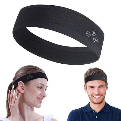 mucro Sports Headband Ipx5 Waterproof Headphones Wireless Sleep Bluetooth Headband Adjustable Size Fits The Head Bluetooth Headband for Sleeping