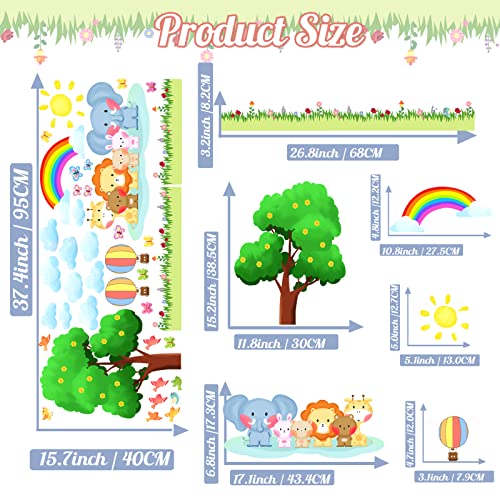Vinilo Decorativo Animales Bosque 15.7x37.4 pulgadas miniatura 7