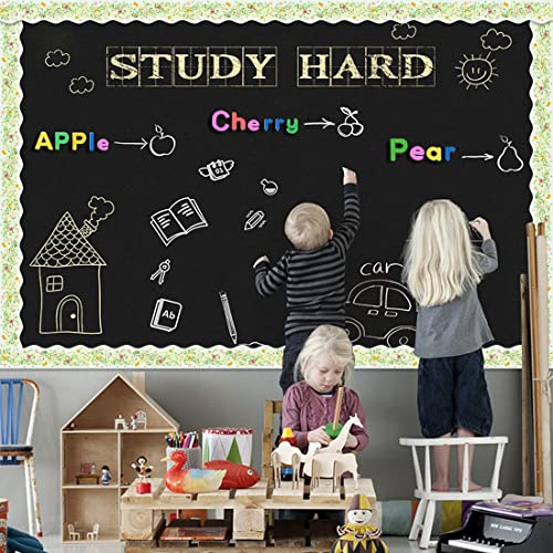 Fiercy Seamless Scalloped Bulletin Board Borders For Classroom Decoration, Spring Theme Wave Decorative Border #TOP4