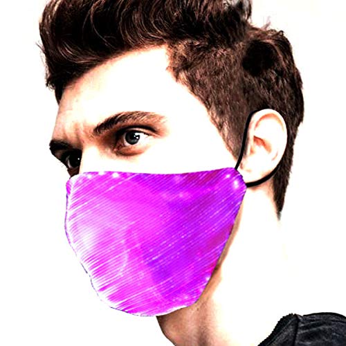 LED Rave Mask Light Up Mask Glowing 7 Colors Luminous ,USB Rechargeable for Costumes Party Christmas Halloween for Men Women Childs Face Mask
