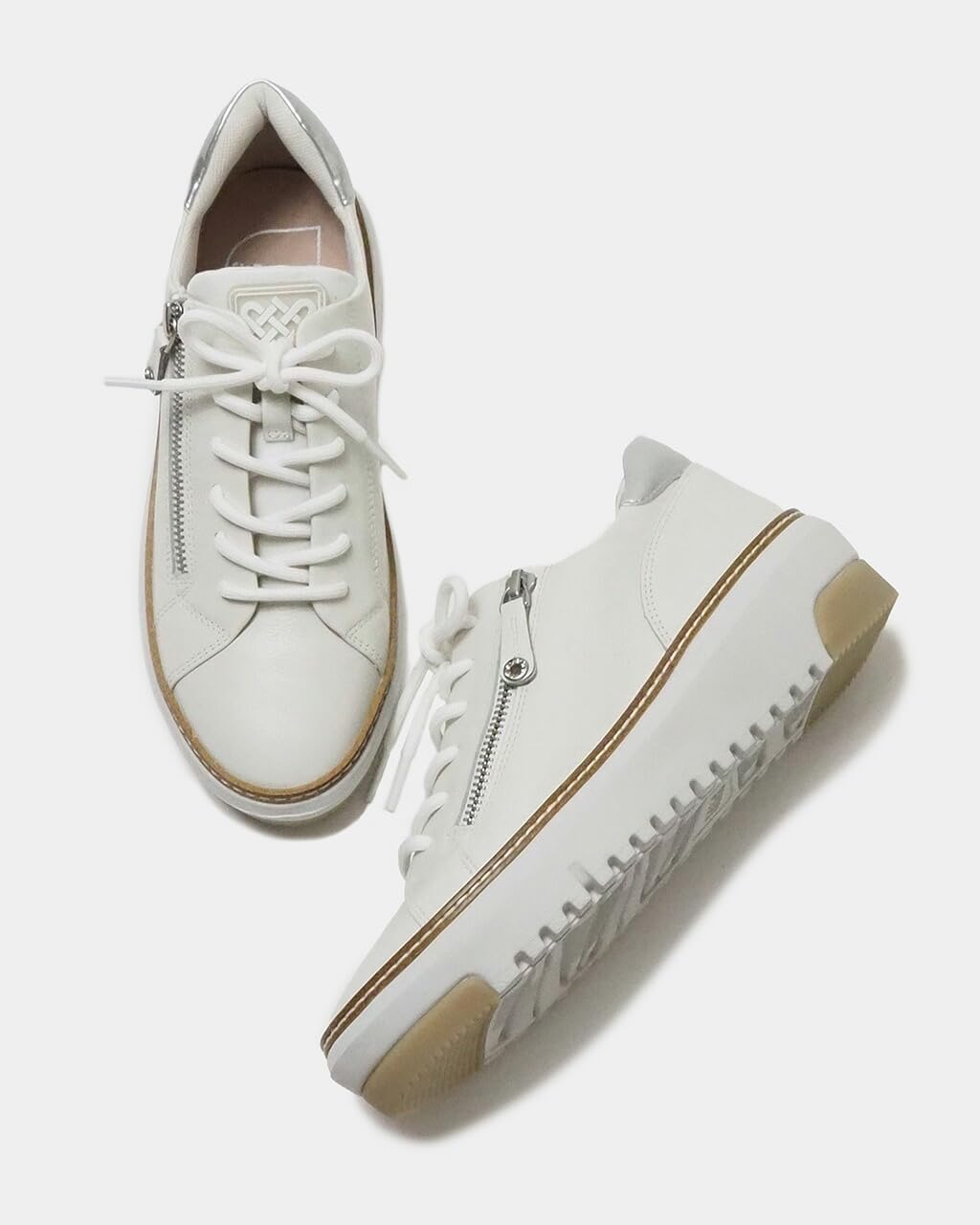 [fitfit] 外反母趾 幅広 靴 フィットフィット アウトステッチビジューレザースニーカー コンフォートシューズ レディース お