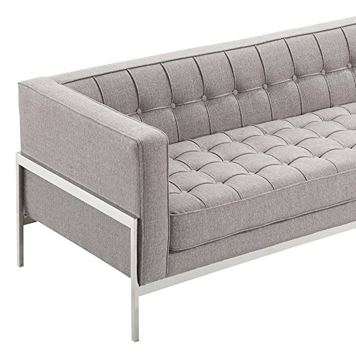 Weldenia Armen Living Sofa, Gray #TOP5