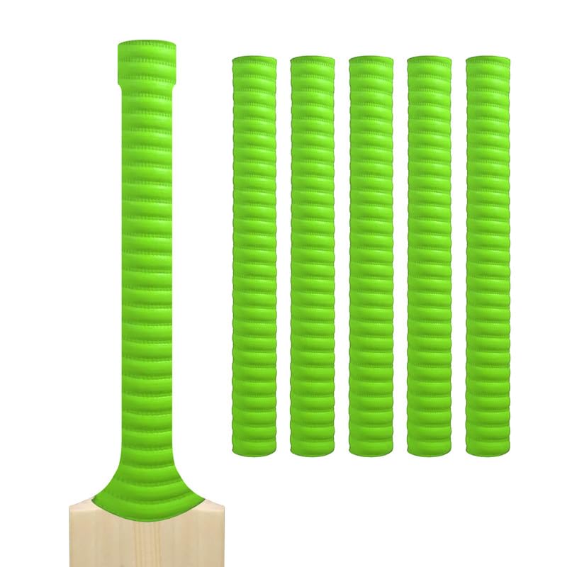 Cricket Bat Grips โ Premium Rubber Cricket Bat Grip Tape for Maximum Hold & Shock Absorption (5, Green, Coil)