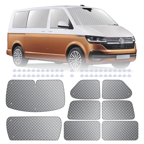MaxEarn 8Stk Thermomatte Fahrerhaus passend für VW T4 SWB, Luxus...