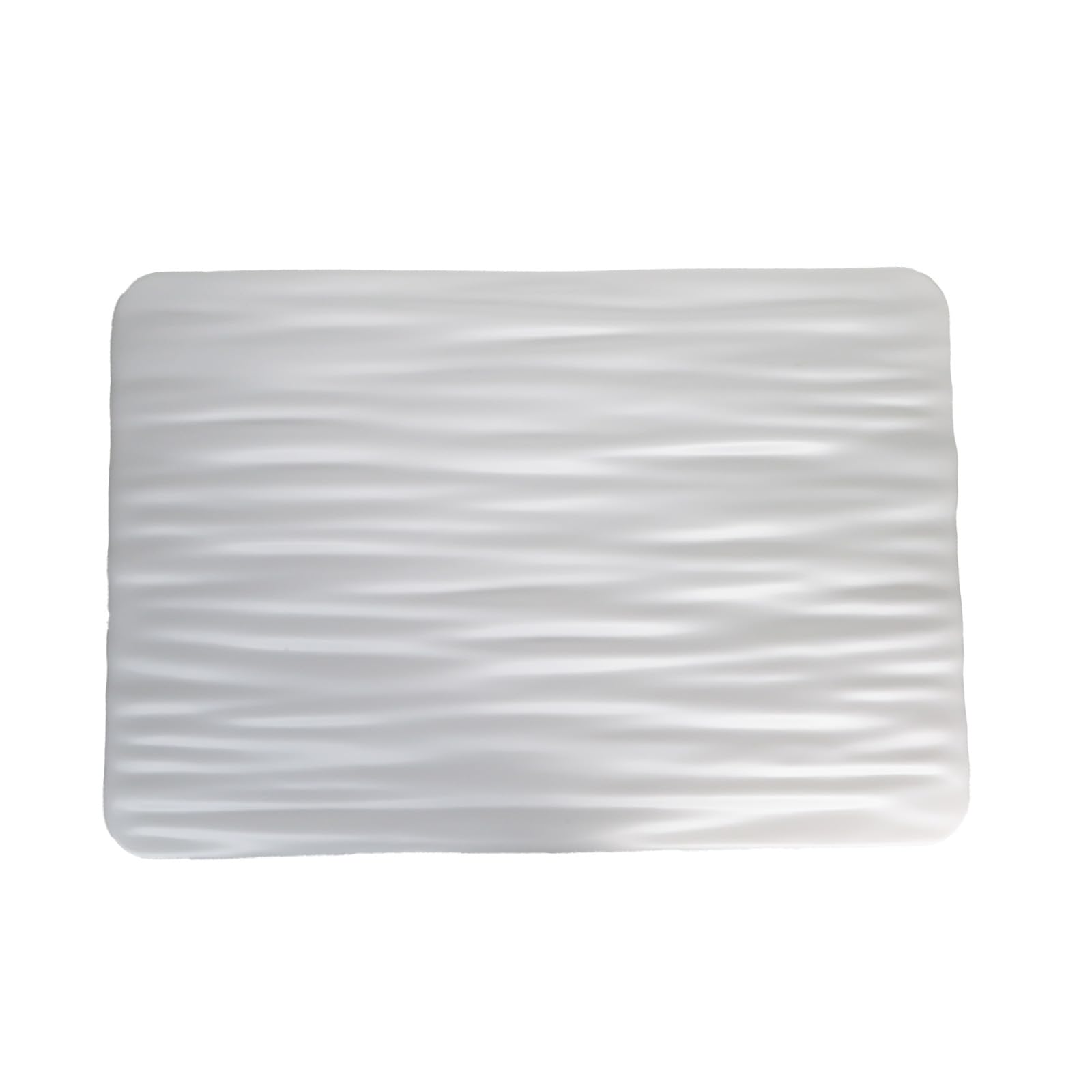 Alpinaluz Plafón LED Rectangular 90W 94×64 cm – Diseño Ondulado Moderno “WAVE”, Luz Regulable por Mando 2.4G, CCT 3000K/4000K/6000K – Iluminación Interior para Salón, Dormitorio y Comedor