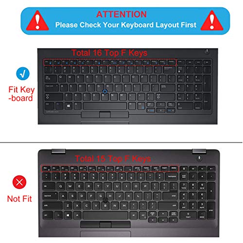 Protector de teclado para Dell Latitude 15.6" y 17.3" negro miniatura 2