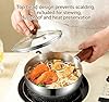 Small Saucepan with Lid, 1 qt Tri-Ply Stainless Steel Pot with Stay-Cool Handle & All Cooktop Compatibility (Gas, Ceramic, Electric) - Mini Sauce Pan Silver #4