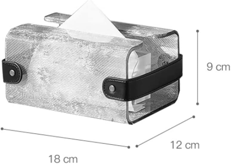 Creative Acrylic Tissue Box Cover Modern Stylish Tissue Box Organizer for Bathroom Bedroom Hotel Office Desk image 2