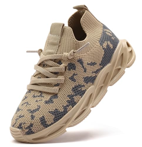 Image of DADAWEN Boys Girls Sneakers Kids Lightweight Breathable Tennis Shoes Strap Running Athletic Shoes for Toddler /Little Kid /Big Kid