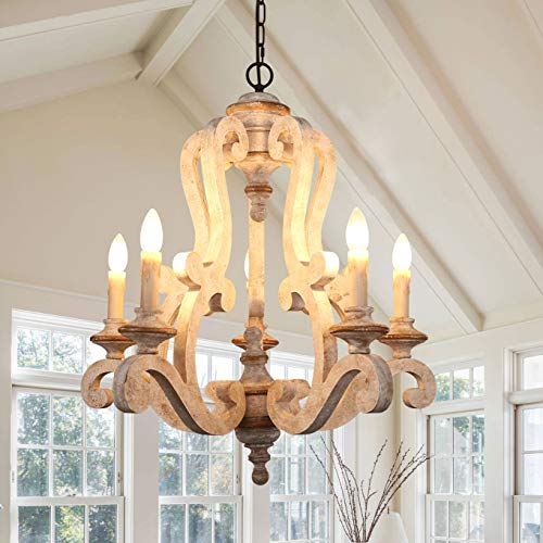 Bella-Depot-Farmhouse-Chandelier-5-Lights-Wood-Pendant-Light-Fixtures-French-Country-Chandelier-Vintage-Chandelier-Light-Fixture-for-Dining-Room-Kitchen-Foyer-Hallway-Entryway-Handmade Bella Depot Farmhouse Chandelier 5 Lights Wood Pendant Light Fixtures French Country Chandelier Vintage Chandelier Light Fixture for Dining Room Kitchen Foyer Hallway Entryway Handmade