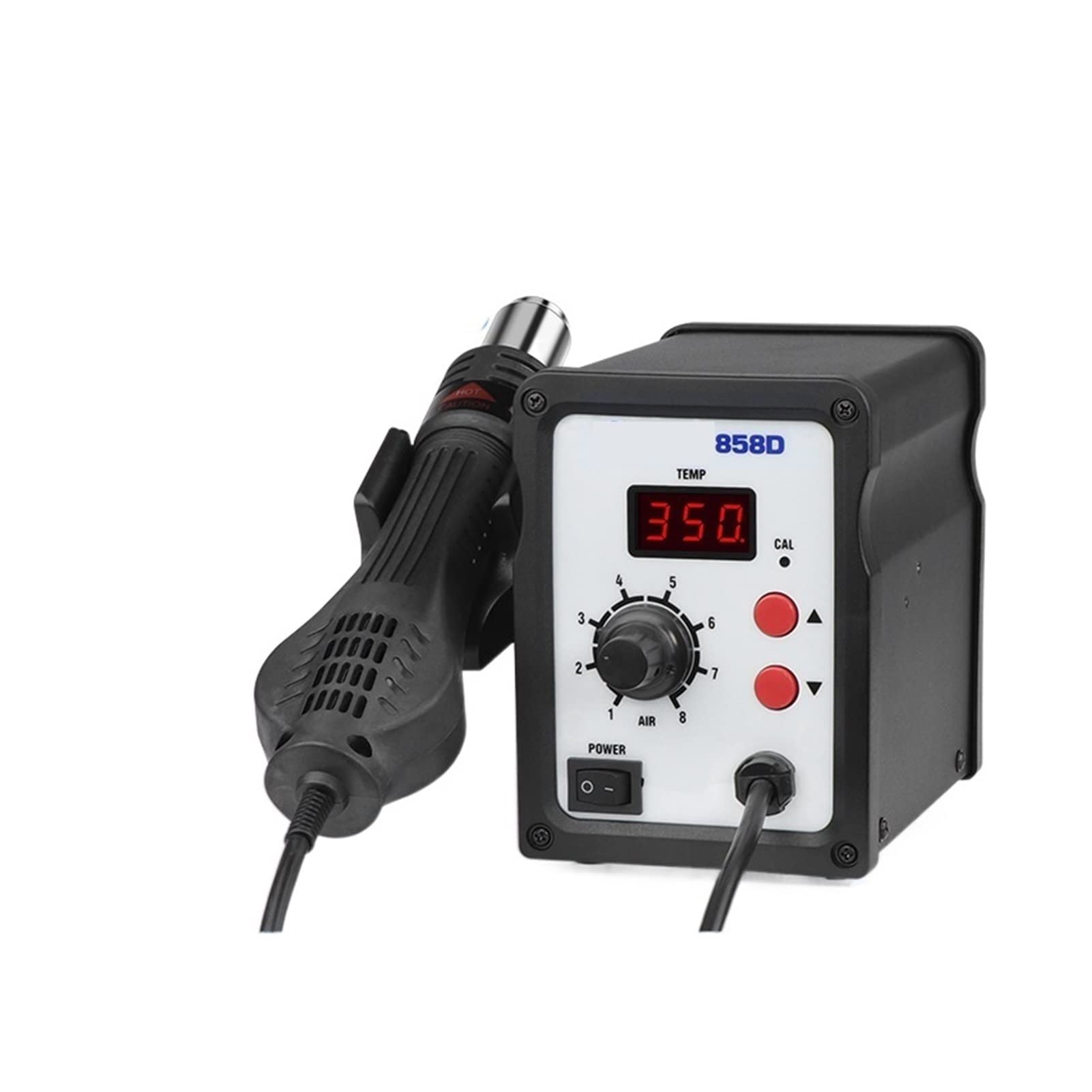 Estación de soldadura 858D aire eléctrico alto con pistola digital para soldar