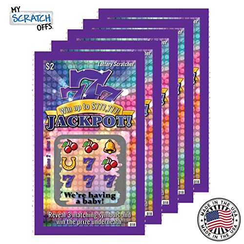 My Scratch Offs Pregnancy Announcement Scratch-Off Lottery Tickets, New Baby Game, 5 Cards #TOP5