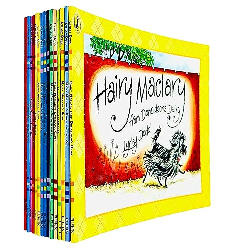 Image of Lynley Dodd Hairy Maclary and Friends Series 15 Books Collection Set (Hairy Maclary's Bone, Hairy Maclary's Hat Tricks, Shoo, Sit, Hairy Maclary and Zachary Quack, Scattercat, Slinky Malinki & More)