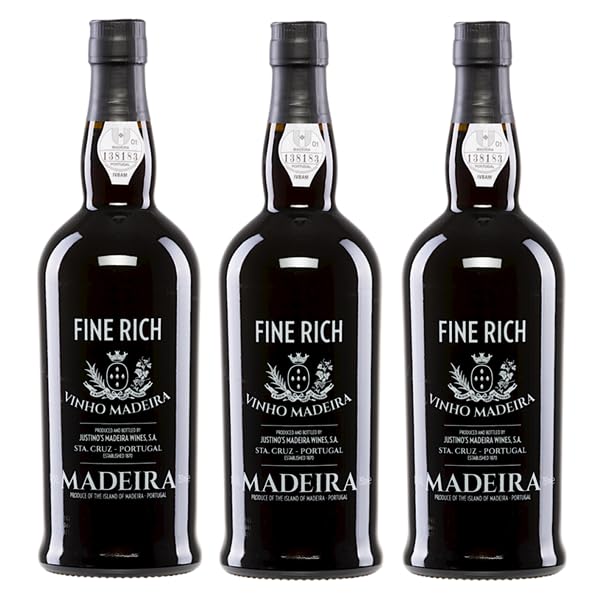 3x 0,75l - Justino's - Madeira - Fine Rich | Madeira D.O.P. - Portugal - Madeira süß