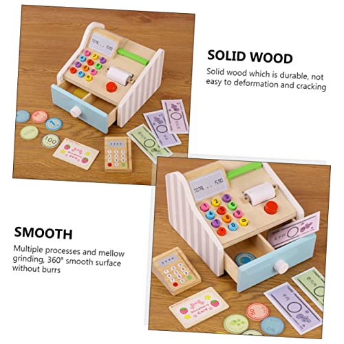 Toyvian 1 Conjunto De Caixa Registradora Ferramenta De Banco Brinquedo Infantil Caixa Registradora B