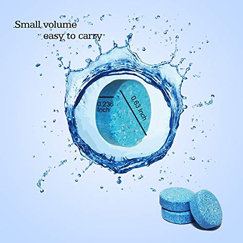 100Pcs Windshield Washer Fluid Tablets,Windshield Washer Fluid Concentrate,1 Piece Makes 1.05 Gallons,1 Pack Makes 105 Gallons