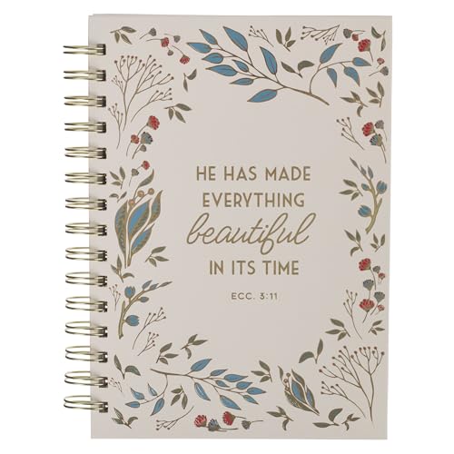 Christian Art Gifts Inspirational Journal, Everything Beautiful Wide Ruled Notebook,
