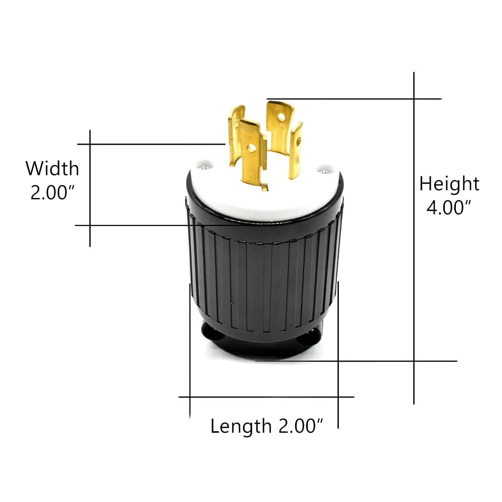 Superior Electric YGA030 Twist Lock Electrical Plug, 4P 30A 250V - NEMA L15-30P (5 Pack)