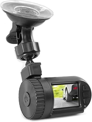 Pyle Grabadora de coche DVR vista frontal y trasera para salpicadero, monitor de 1.5 pulgadas, montaje en parabrisas, videocámara de seguridad HD