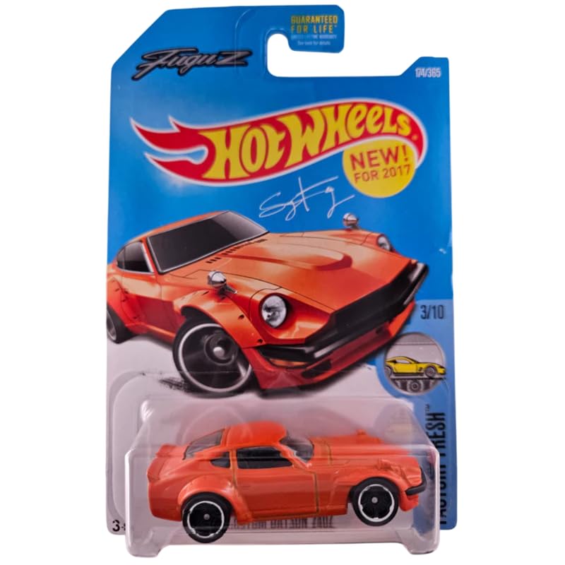 Image of Hot Wheels 1:64 Custom Datsun 240Z Factory Fresh Ages 3 and Up 174 /365 (Orange)