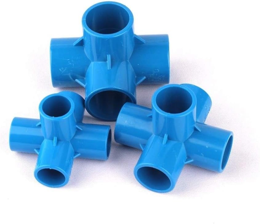 Raccords de tuyaux en PVC, 10 pièces 20 mm, 25 mm, 32 mm, 40 mm, 50 mm, connecteurs en T en PVC, joints 3/4/5 voies, adaptateurs de tubes d'arrosage de jardin, raccords de tuyaux, outils de bricolage,