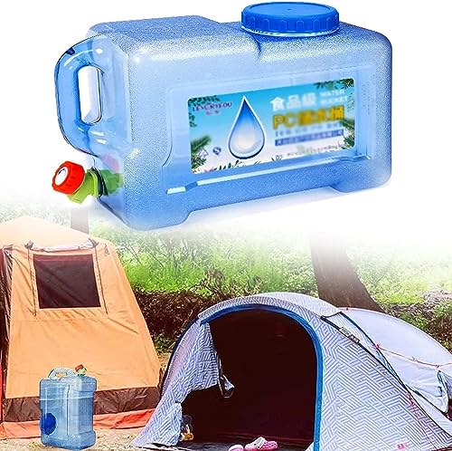 BUNGAA Wasserbehälter, Camping-Wasserbehälter, Kunststoff-Wasserbehälter mit Wasserhahn, Innen-/Außenreservoir, lebensmittelechtes PC-Material for Camping, Catering, Couchtisch (Size : 25L)