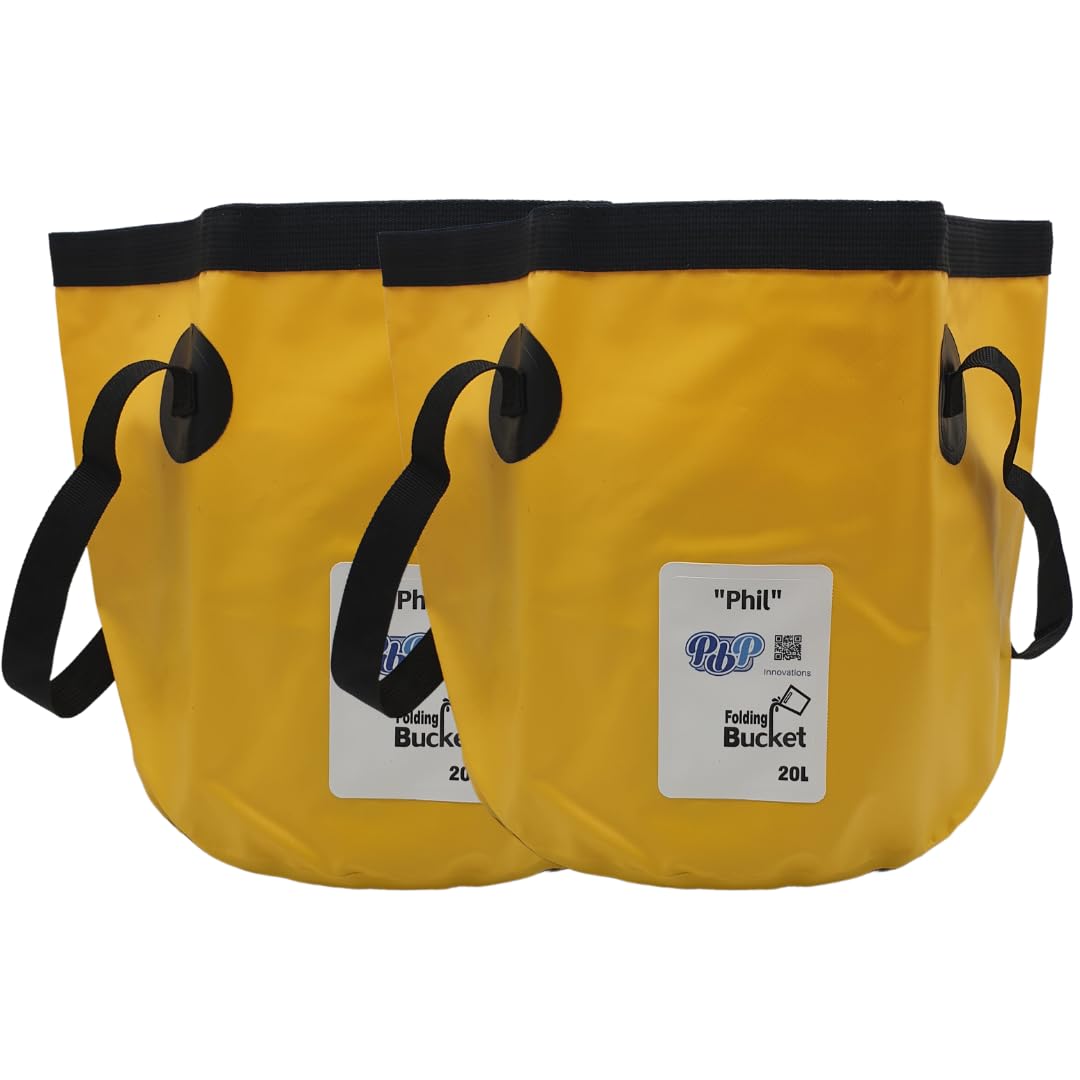 PBPFolding Bucket 20L - "PHIL" (2PK) (Yellow)