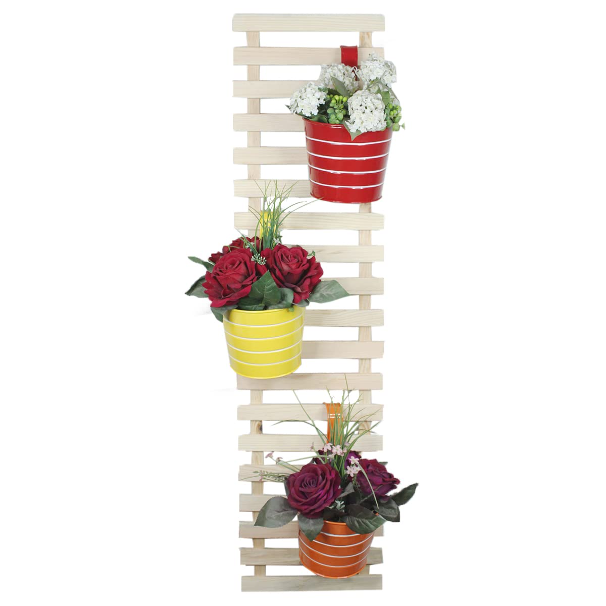 Wonderland Wooden DIY Vertical Wall - Single 4 feet Wall Frame/Planter with 3 Pots (B08BQ5JRR8) Amazon Price History, Amazon Price Tracker