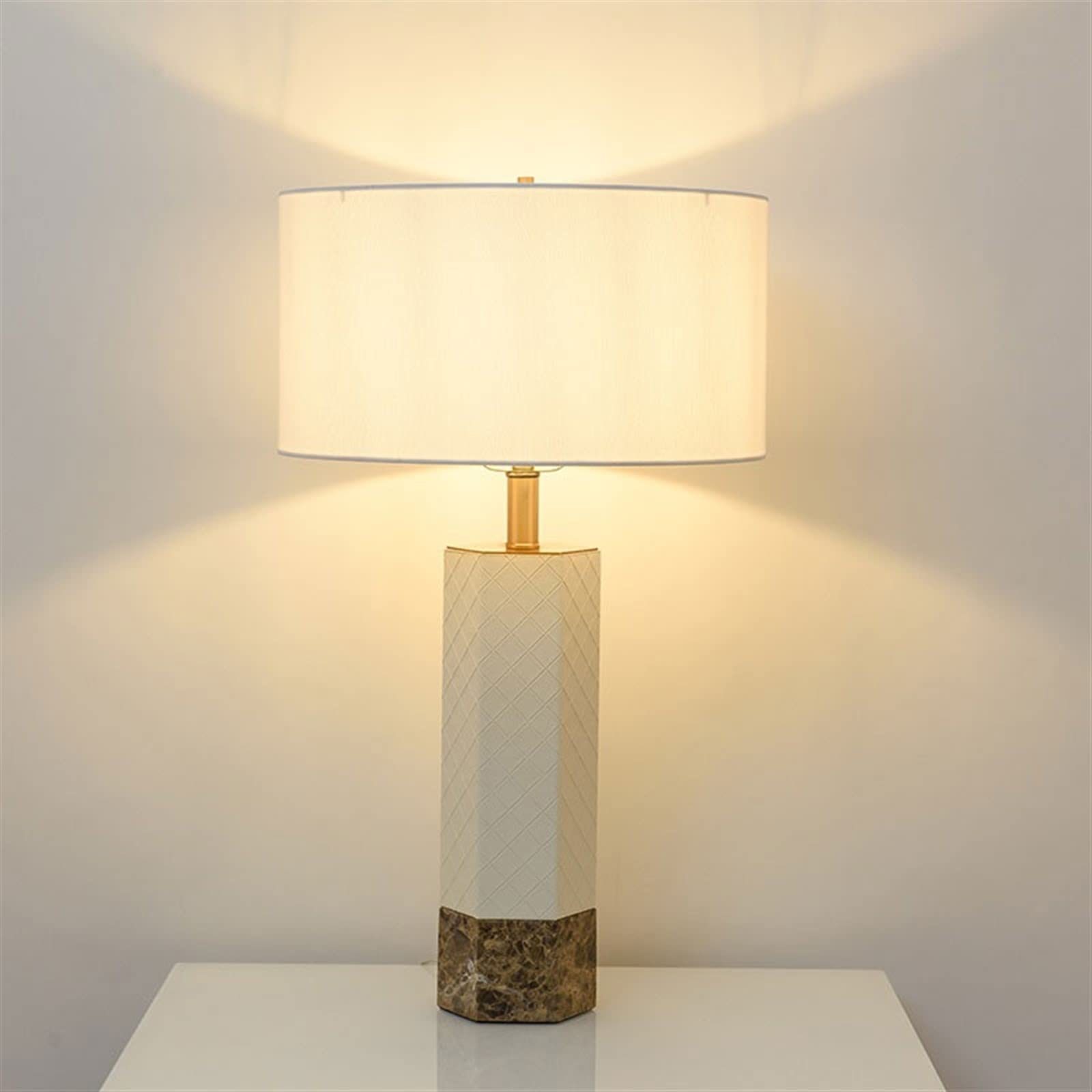 desk lamp Lampa na biurko Nowoczesne oświetlenie Luksusowa dekoracyjna lampa stołowa Marmurowa skóra Modna lampka nocna do sypialni Oświetlenie wewnętrzne Lampa biurkowa Led table lamp